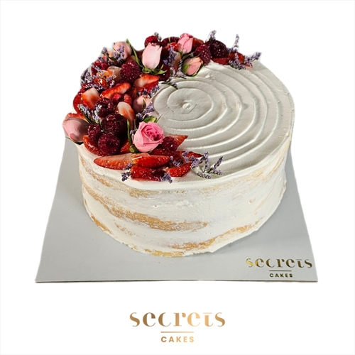 Half Moon Vanilla Cake