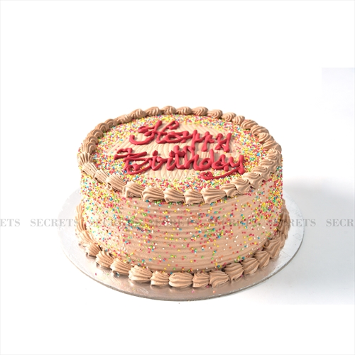 Chocolate Happy Birthday Cake