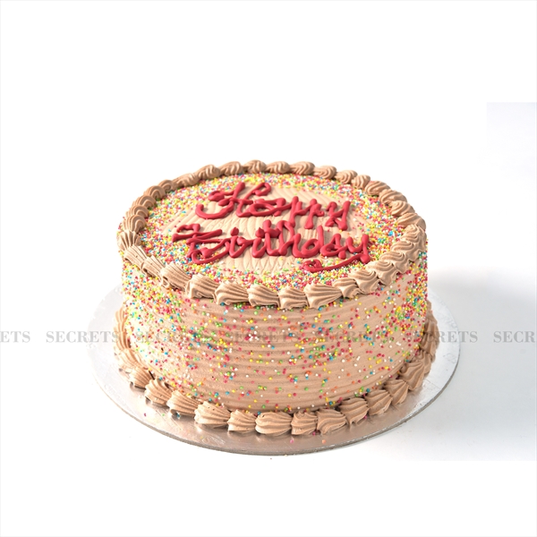 Chocolate Happy Birthday Cake