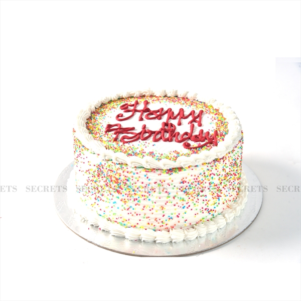 Vanilla Happy Birthday Cake
